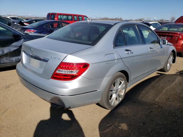 WDDGF8AB8EG227467 - 2014 MERCEDES-BENZ C 300 4MATIC SILVER photo 3