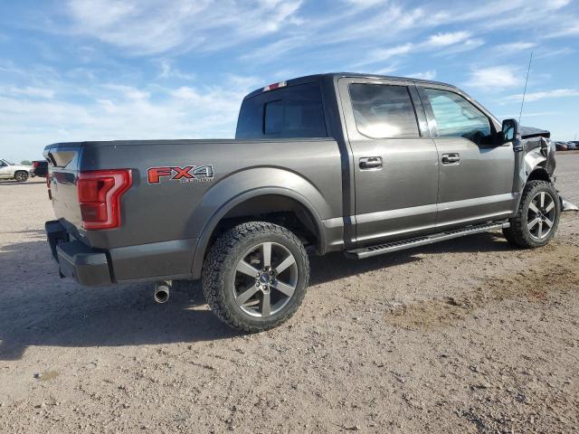 1FTEW1EF7FKE86732 - 2015 FORD F150 SUPERCREW GRAY photo 3