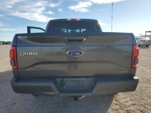 1FTEW1EF7FKE86732 - 2015 FORD F150 SUPERCREW GRAY photo 6