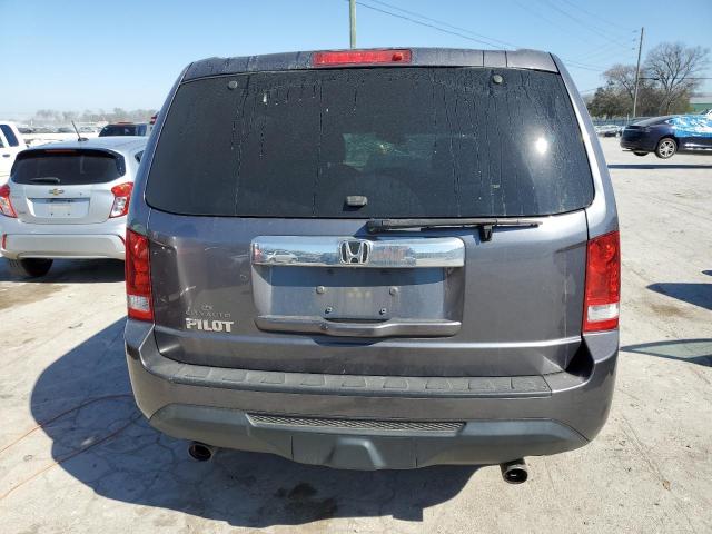 5FNYF3H60EB022018 - 2014 HONDA PILOT EXL GRAY photo 6