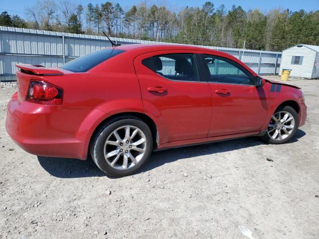 1C3CDZBG0CN201392 - 2012 DODGE AVENGER R/T RED photo 3