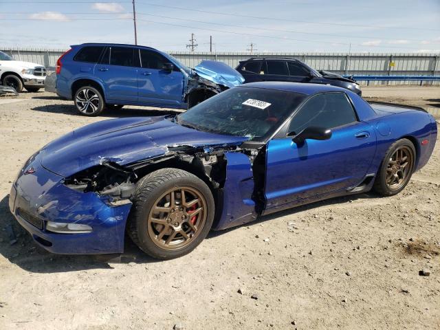 1G1YY12S425107955 - 2002 CHEVROLET CORVETTE Z06 BLUE photo 1