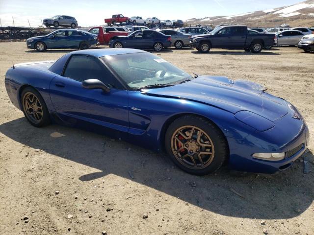 1G1YY12S425107955 - 2002 CHEVROLET CORVETTE Z06 BLUE photo 4