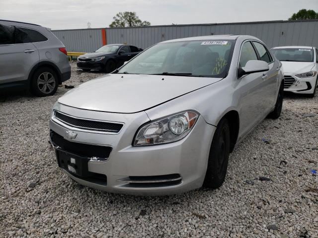 1G1ZH57B394145486 - 2009 CHEVROLET MALIBU 1LT SILVER photo 2