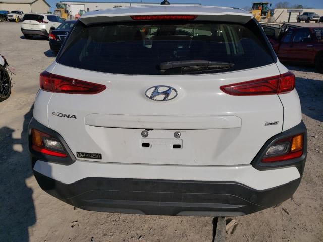 KM8K1CAA8KU305588 - 2019 HYUNDAI KONA SE WHITE photo 6