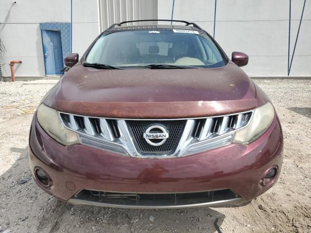 JN8AZ1MUXAW001768 - 2010 NISSAN MURANO S RED photo 5