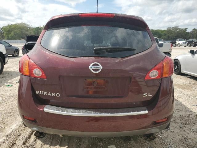 JN8AZ1MUXAW001768 - 2010 NISSAN MURANO S RED photo 6