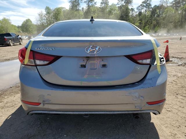 KMHDH4AE0FU223048 - 2015 HYUNDAI ELANTRA SE GRAY photo 6