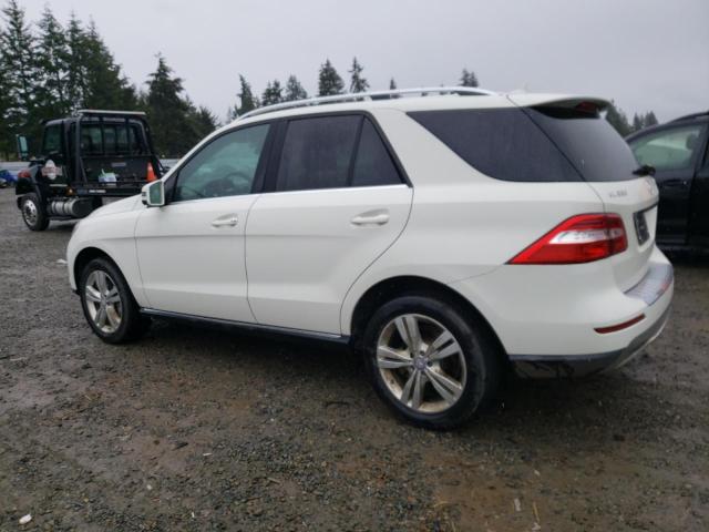 4JGDA5HBXDA215852 - 2013 MERCEDES-BENZ ML 350 4MATIC WHITE photo 2