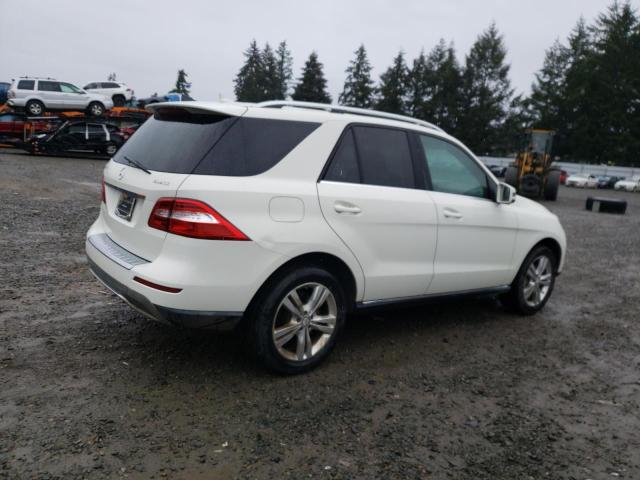 4JGDA5HBXDA215852 - 2013 MERCEDES-BENZ ML 350 4MATIC WHITE photo 3