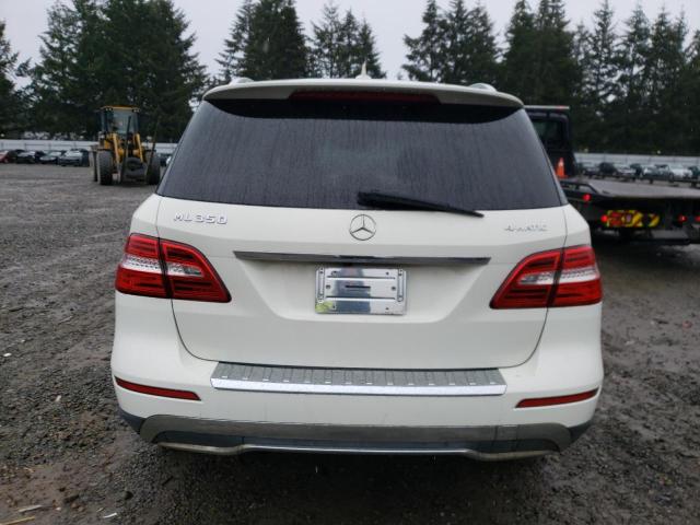 4JGDA5HBXDA215852 - 2013 MERCEDES-BENZ ML 350 4MATIC WHITE photo 6