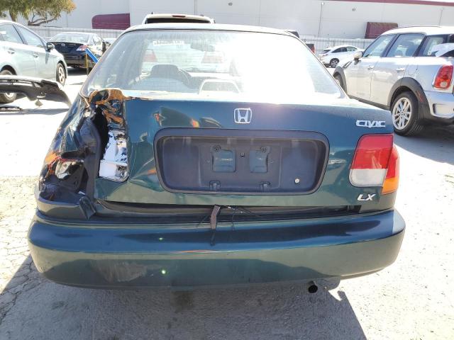 JHMEJ6677WS013396 - 1998 HONDA CIVIC LX GREEN photo 6