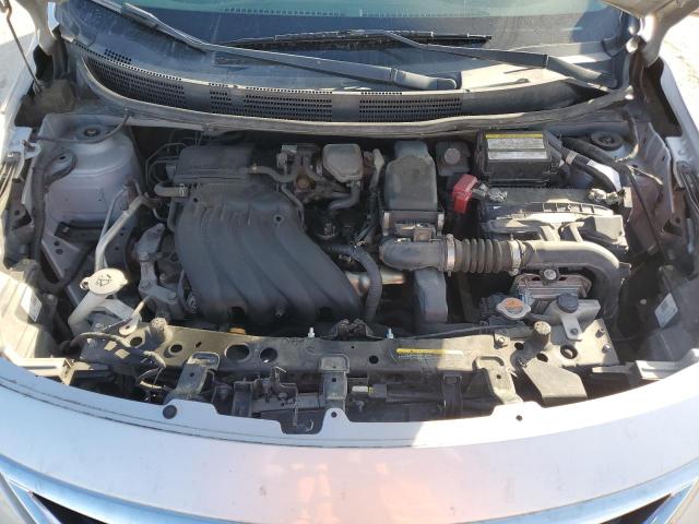 3N1CN7AP6FL907207 - 2015 NISSAN VERSA S SILVER photo 11