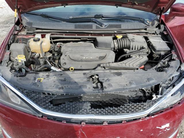 2C4RC1EG3HR594384 - 2017 CHRYSLER PACIFICA TOURING L PLUS MAROON photo 12