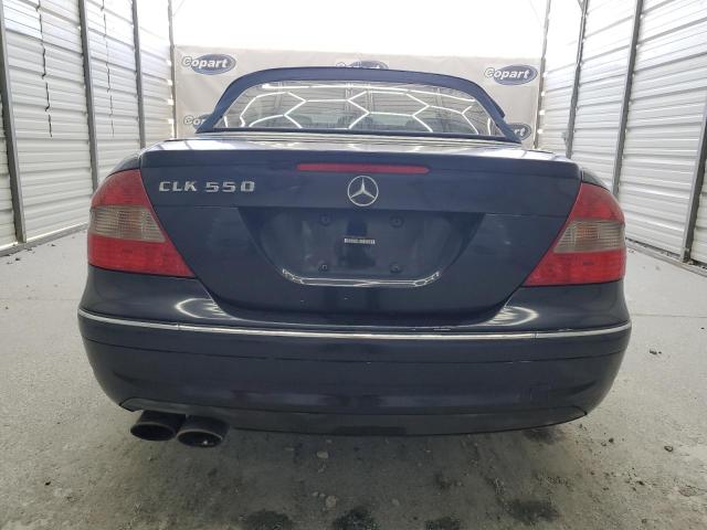 WDBTK72F58T094323 - 2008 MERCEDES-BENZ CLK 550 BLUE photo 6