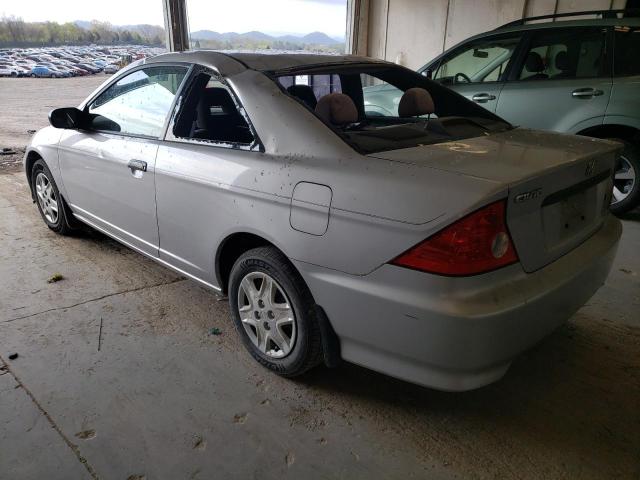 1HGEM21135L017458 - 2005 HONDA CIVIC DX VP ვერცხლისფერი ფოტო 2