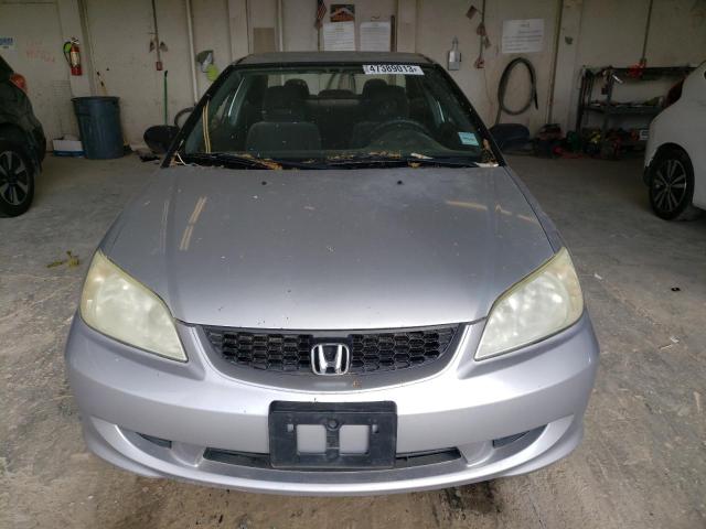1HGEM21135L017458 - 2005 HONDA CIVIC DX VP ვერცხლისფერი ფოტო 5