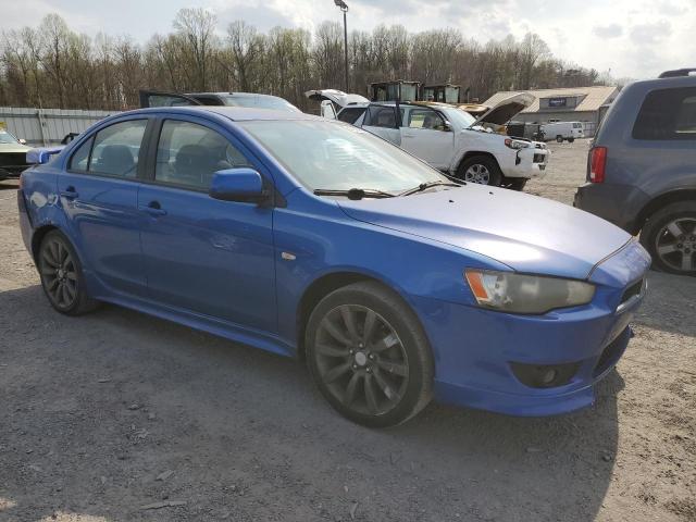 JA3AU86WX9U001714 - 2009 MITSUBISHI LANCER GTS BLUE photo 4