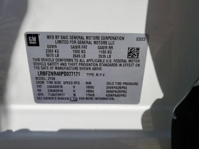 LRBFZNR48PD077171 - 2023 BUICK ENVISION ESSENCE Սպիտակ լուսանկար 14
