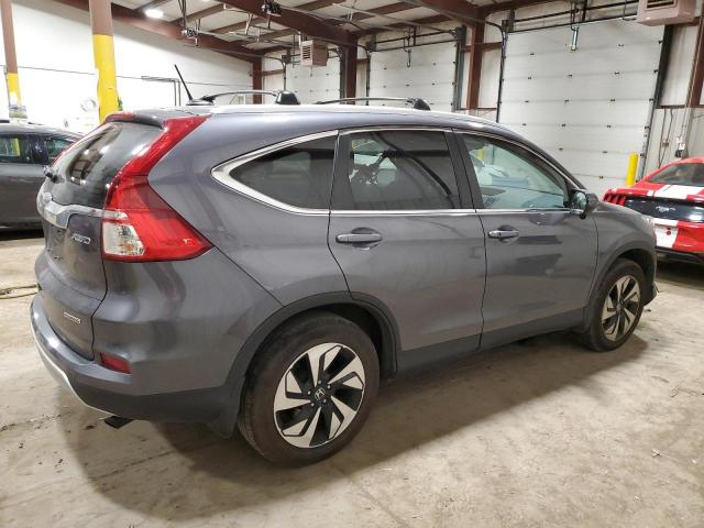 5J6RM4H98FL086388 - 2015 HONDA CR-V TOURING GRAY photo 3