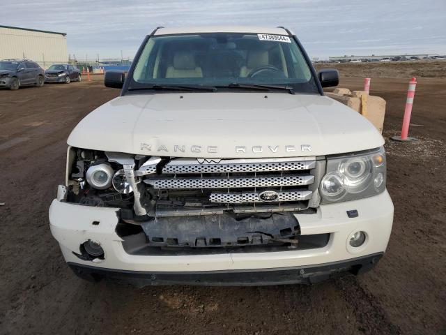 SALSH23449A212377 - 2009 LAND ROVER RANGE ROVE SUPERCHARGED WHITE photo 5