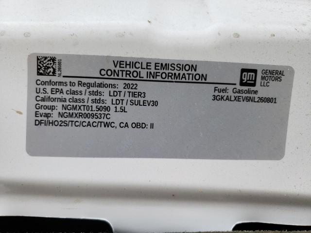 3GKALXEV6NL260801 - 2022 GMC TERRAIN DENALI WHITE photo 13