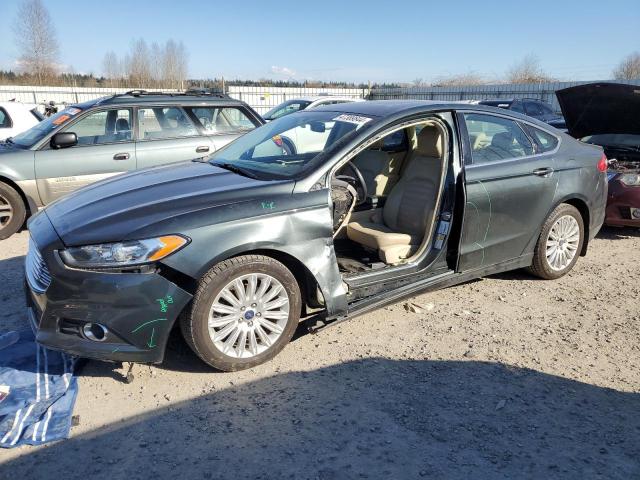 3FA6P0LU6GR134922 - 2016 FORD FUSION SE HYBRID GREEN photo 1