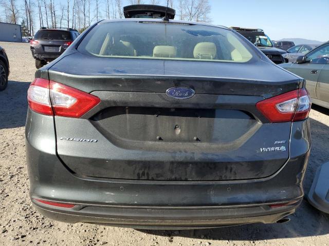 3FA6P0LU6GR134922 - 2016 FORD FUSION SE HYBRID GREEN photo 6