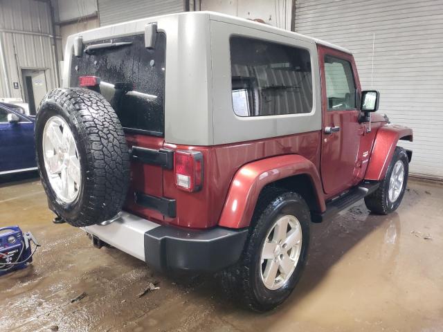 1J4FA54149L734671 - 2009 JEEP WRANGLER SAHARA BURGUNDY photo 3