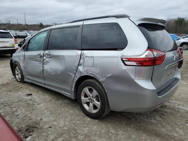 5TDKZ3DC3LS049747 - 2020 TOYOTA SIENNA LE SILVER photo 2