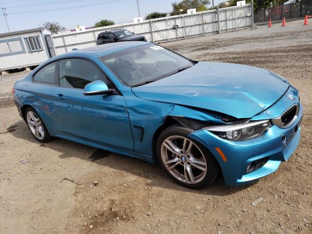 WBA4W3C55JAB87286 - 2018 BMW 430I TURQUOISE photo 4