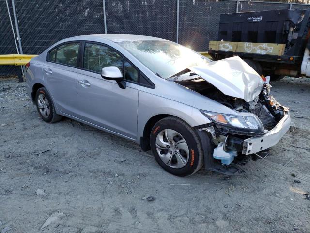 2HGFB2F55DH557086 - 2013 HONDA CIVIC LX SILVER photo 4