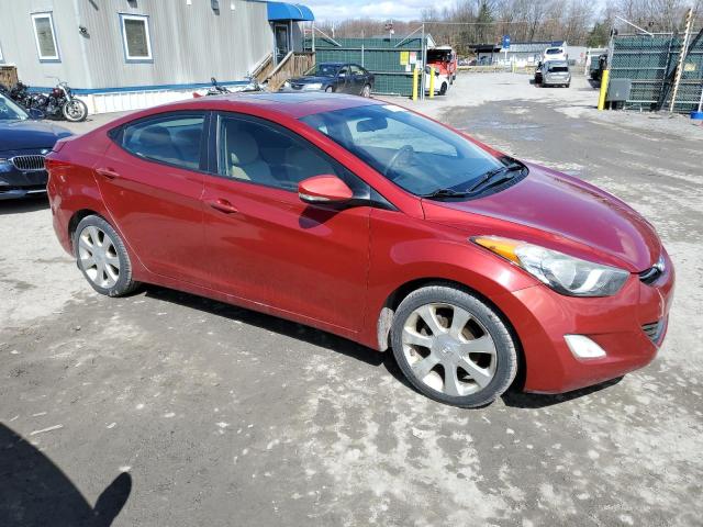 KMHDH4AE8CU222211 - 2012 HYUNDAI ELANTRA GLS RED photo 4