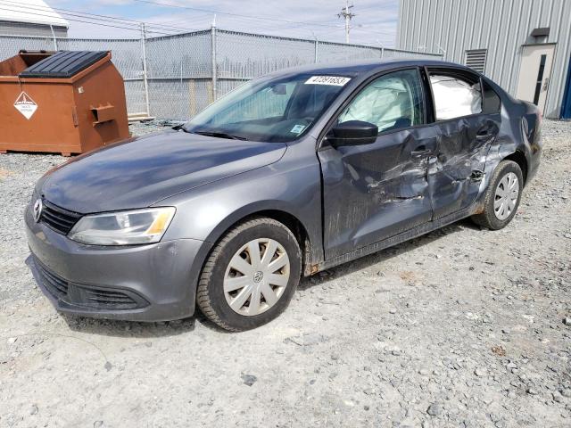 3VW2K7AJ3CM415069 - 2012 VOLKSWAGEN JETTA BASE رمادي صورة 1