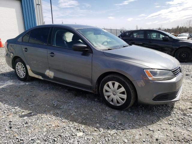 3VW2K7AJ3CM415069 - 2012 VOLKSWAGEN JETTA BASE رمادي صورة 4