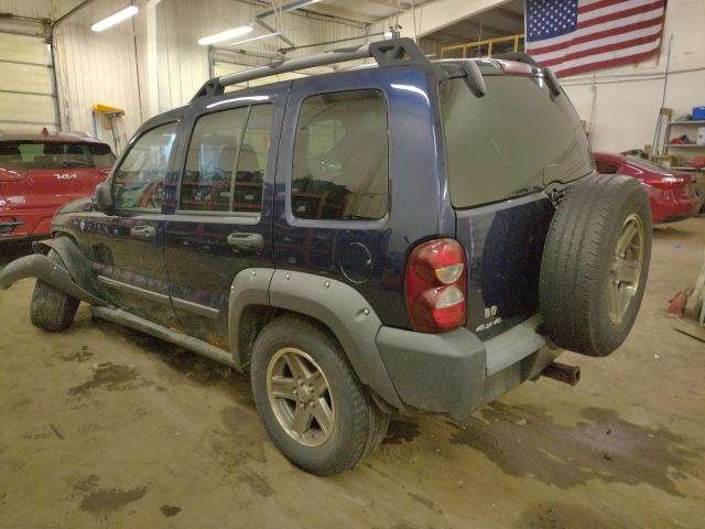 1J4GL38K85W723719 - 2005 JEEP LIBERTY RENEGADE BLUE photo 2