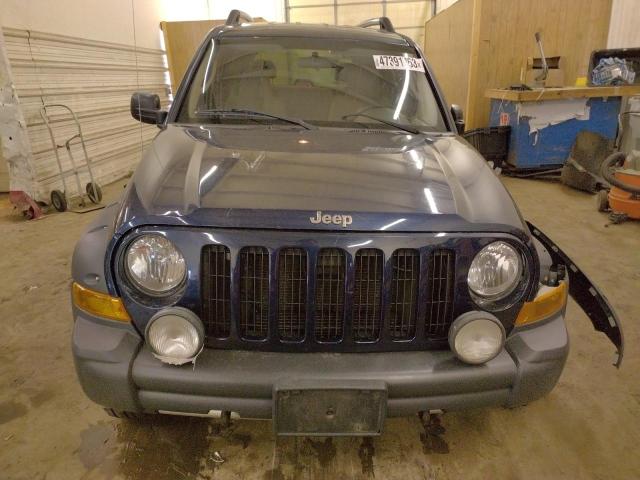 1J4GL38K85W723719 - 2005 JEEP LIBERTY RENEGADE BLUE photo 5