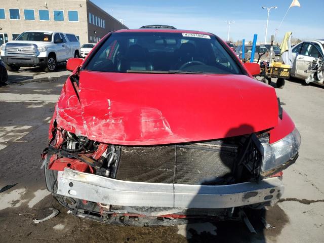 2HGFG1B92BH501401 - 2011 HONDA CIVIC EXL RED photo 5