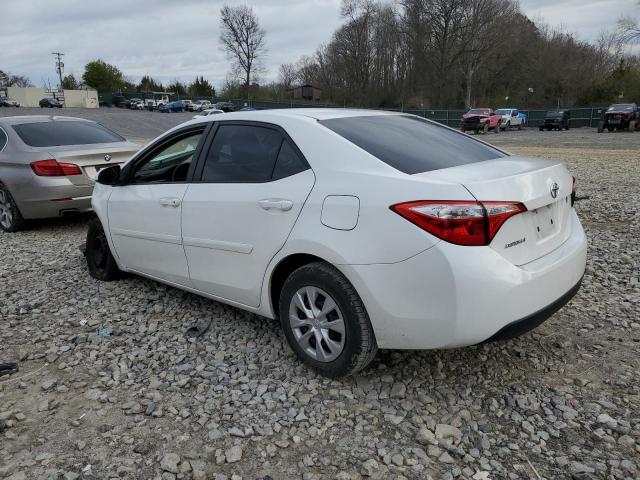 5YFBURHE0FP318488 - 2015 TOYOTA COROLLA L WHITE photo 2