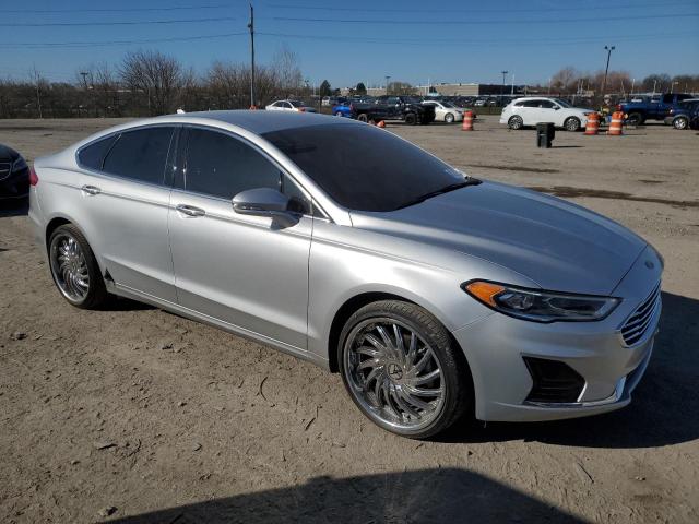 3FA6P0CD7KR270517 - 2019 FORD FUSION SEL SILVER photo 4