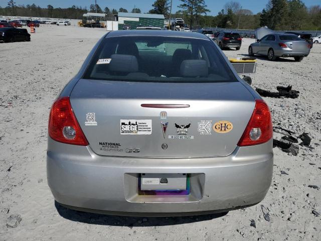 1G2ZG57B484234979 - 2008 PONTIAC G6 BASE SILVER photo 6