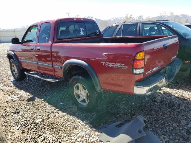 5TBBT44111S212410 - 2001 TOYOTA TUNDRA ACCESS CAB BURGUNDY photo 2