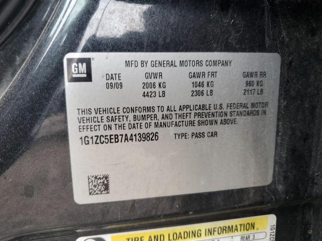 1G1ZC5EB7A4139826 - 2010 CHEVROLET MALIBU 1LT 黑色 照片 12