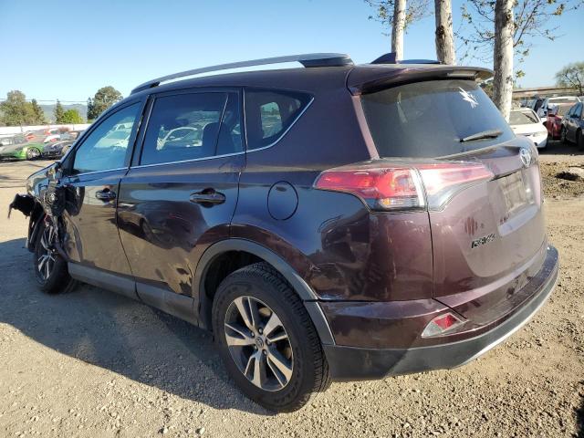 2T3WFREV7JW487132 - 2018 TOYOTA RAV4 ADVENTURE BURGUNDY photo 2