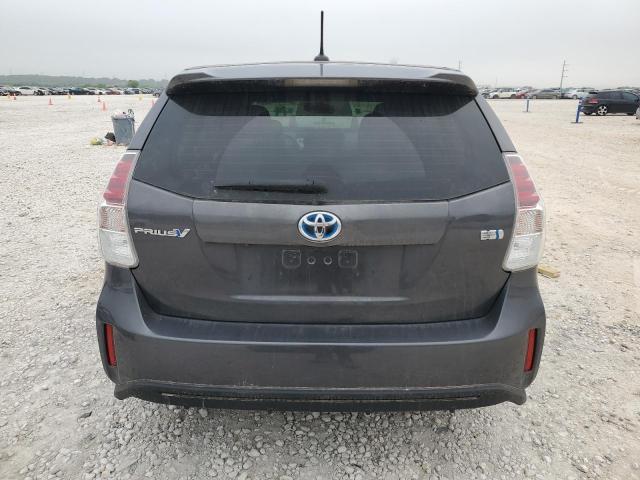 JTDZN3EU8HJ073175 - 2017 TOYOTA PRIUS V GRAY photo 6