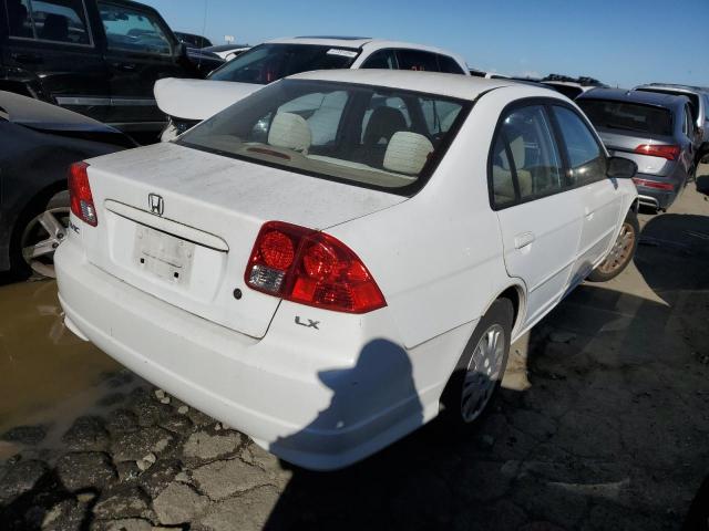 2HGES16534H609126 - 2004 HONDA CIVIC LX WHITE photo 3