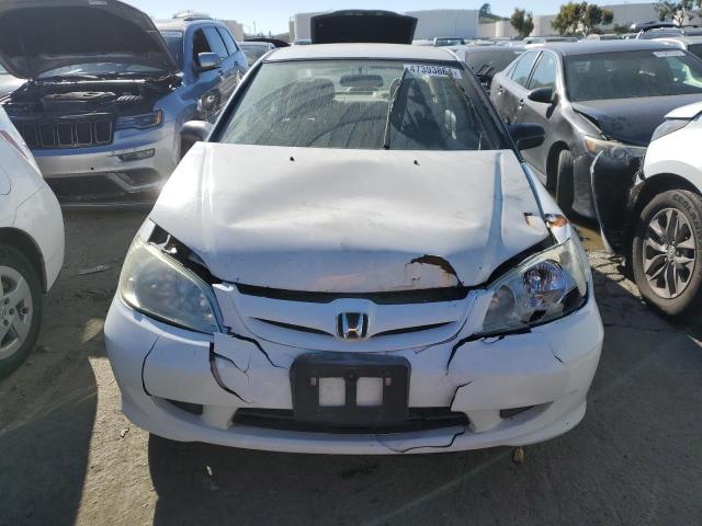 2HGES16534H609126 - 2004 HONDA CIVIC LX WHITE photo 5