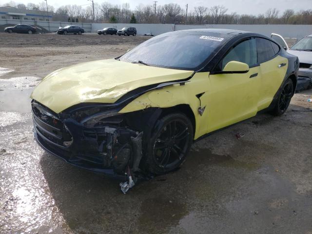 5YJSA1CN7DFP15514 - 2013 TESLA MODEL S İki rəngli foto 1