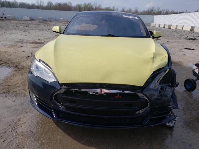 5YJSA1CN7DFP15514 - 2013 TESLA MODEL S İki rəngli foto 5