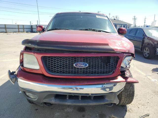 1FTRW08613KD30253 - 2003 FORD F150 SUPERCREW RED photo 5